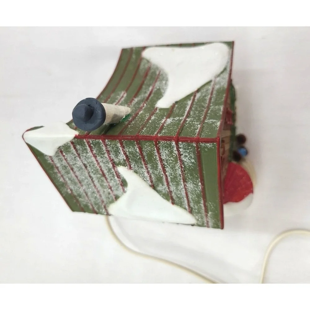 Department Dept 56 GIFT WRAP & RIBBONS North Pole Series REPAIRED Lighted‎